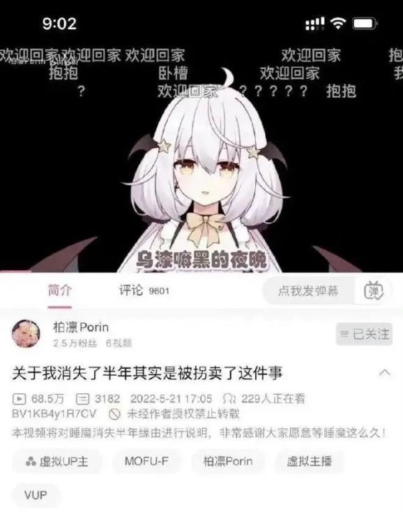 虚拟主播谎称被拐卖。哔哩哔哩官方证实了这一欺诈行为，并封禁了该账户。