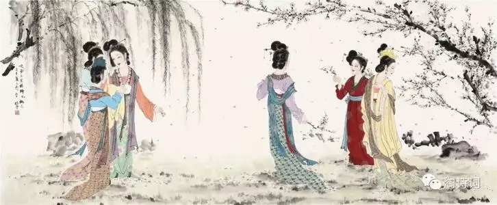 下列哪项是唐朝女性在春游时常做的